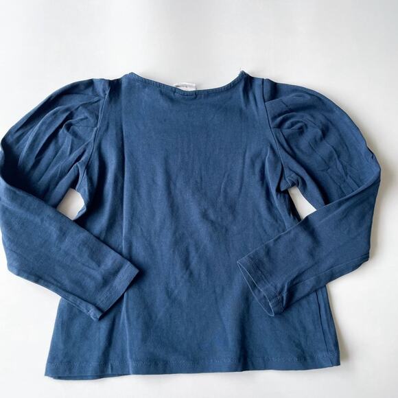 Girls Zara Navy Genuine Mood Long Sleeve Tee Size 7 - Picture 2 of 3
